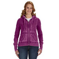 J. America Ladies' Zen Full-Zip Fleece Hoodie